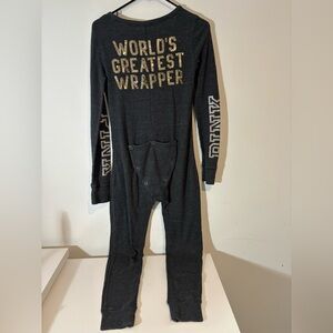 Victoria Secret PINK Women’s Small Gray One Piece Pajamas Worlds Great Wrapper